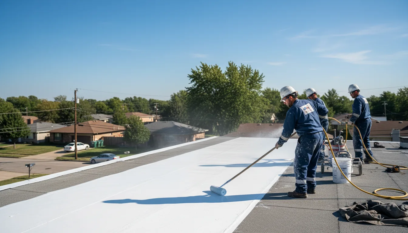 Commercial roof coating in Burlingame, KS near me